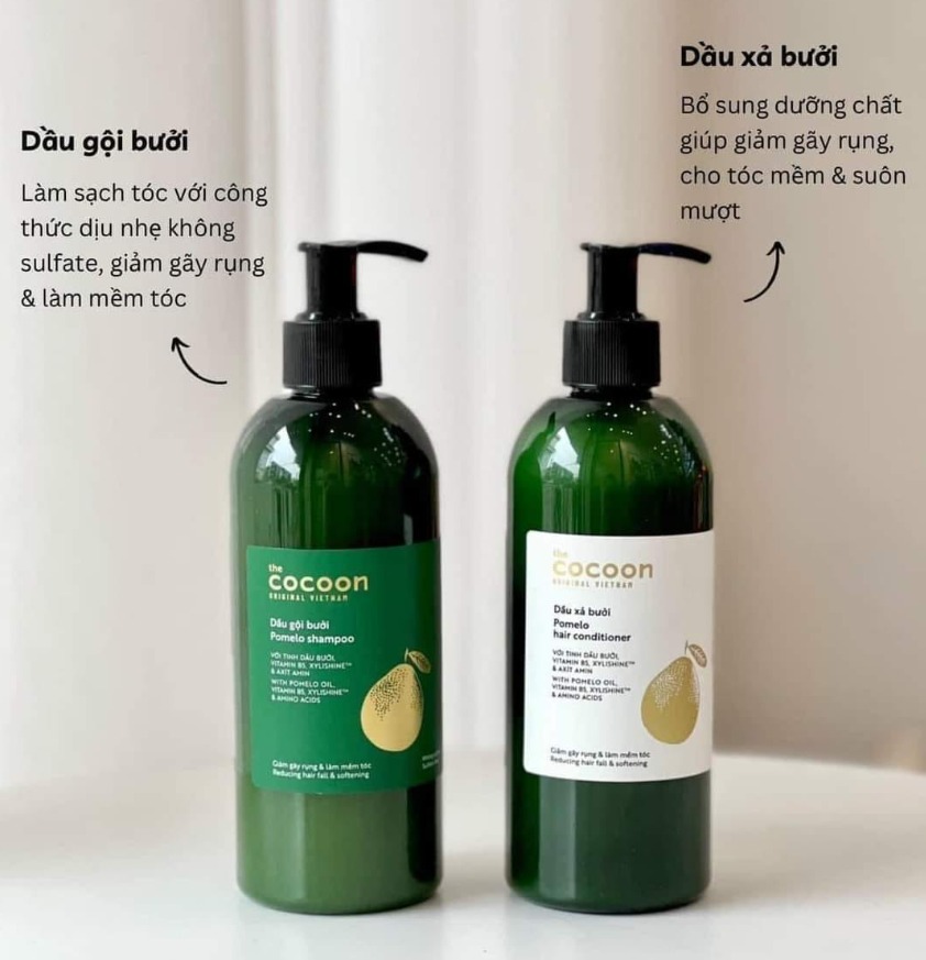 SET GỘI XẢ BƯỞI COCOON 500ML + 310ML