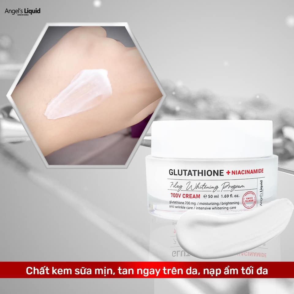 Kem Dưỡng Angels Liquid Glutathione Niacinamide