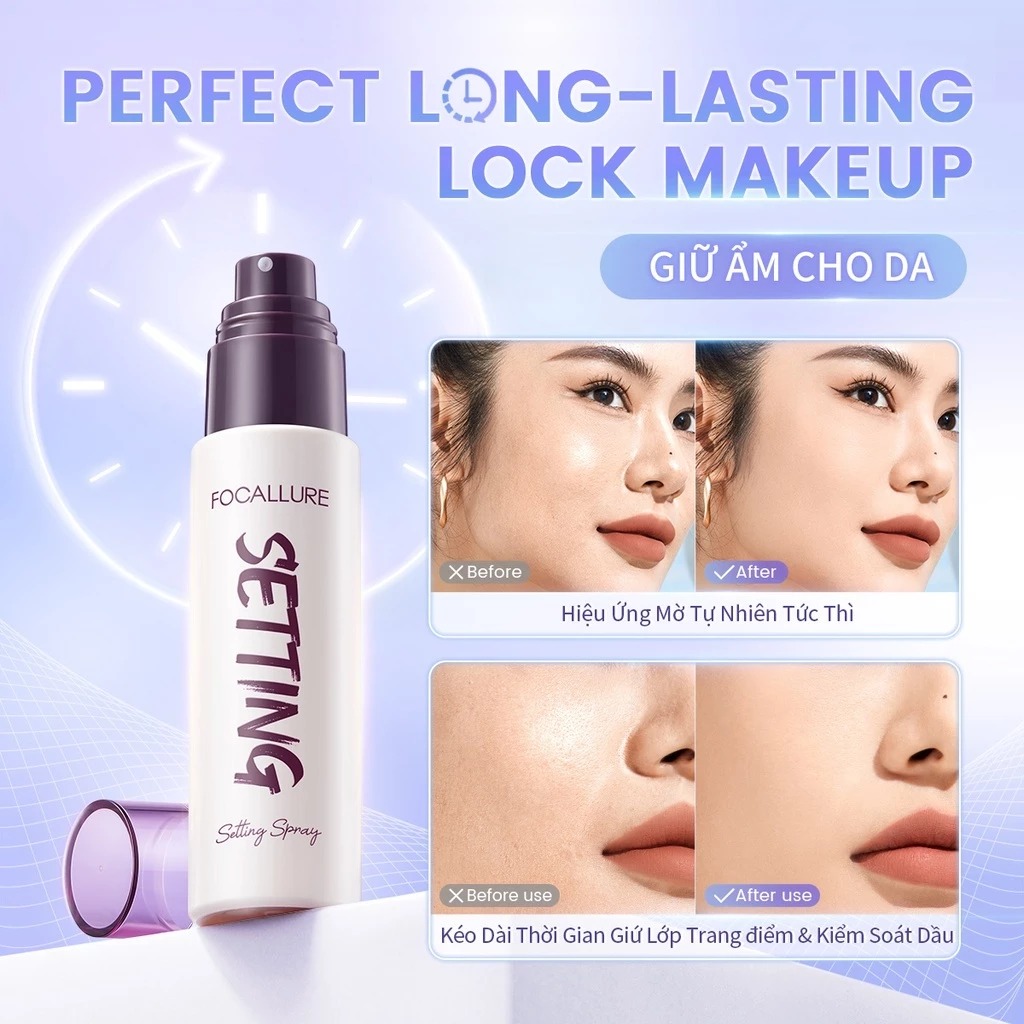 FOCALLURE Xịt khóa makeup 65ml