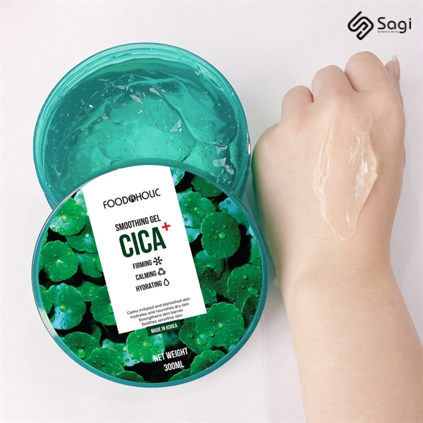 Gel dưỡng rau má Foodaholic Cica+ Soothing Gel 300ml