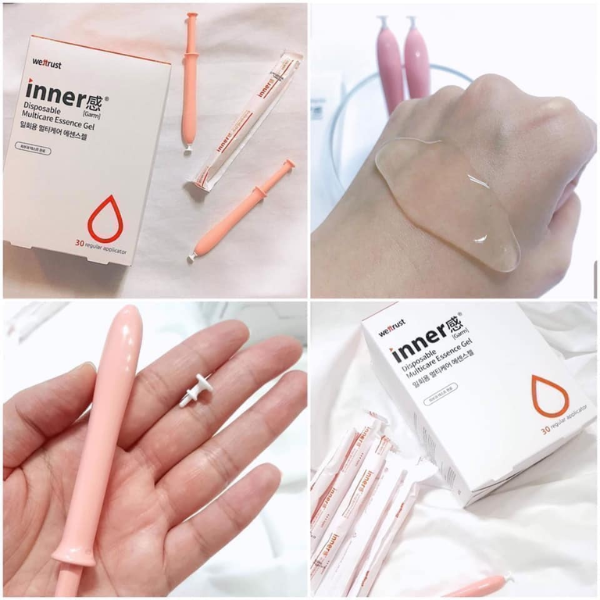 [combo 5 ống] Gel vệ sinh phụ khoa Wettrust Inner Disposable Multicare Essence Gel #Màu Cam