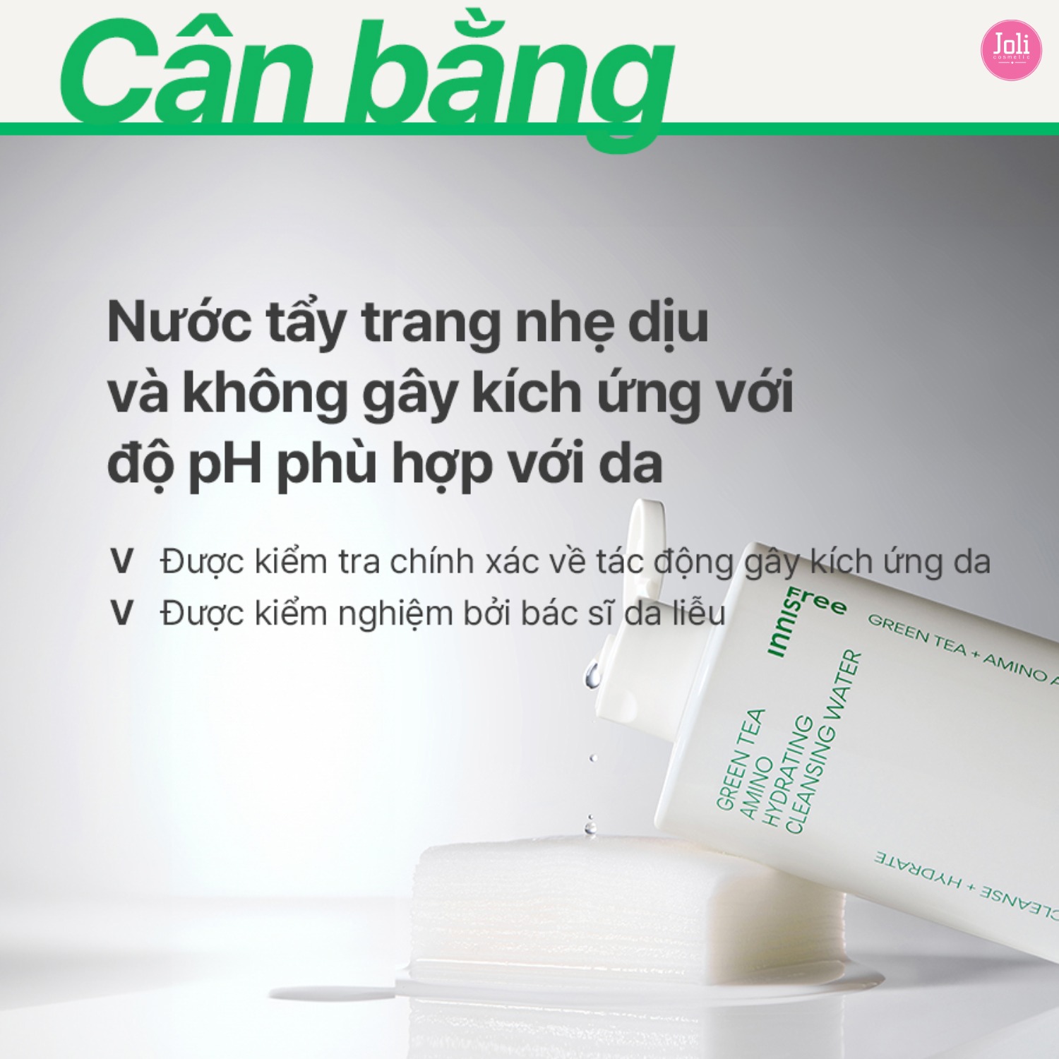 Nước tẩy trang Innisfree Green Tea 320ml