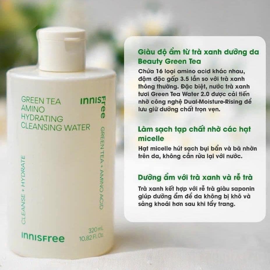 Nước tẩy trang Innisfree Green Tea 320ml