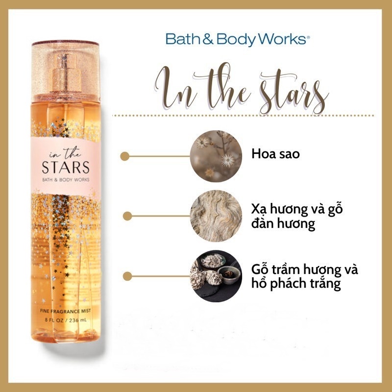 Xịt thơm body Bath and Body Works In The Stars 236nl