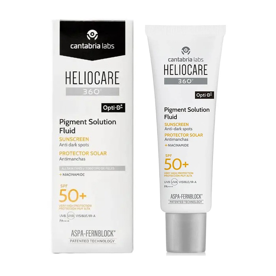 [mẫu mới] Kem Chống Nắng Heliocare Pigment Solution Fluid SPF 50+ - Bản Cải Tiến Opti-D