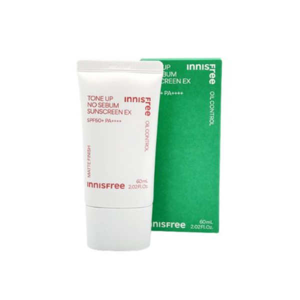 Kem Chống Nắng Innisfree Tone Up No Sebum Sunscreen EX Nâng Tone Kiềm Dầu 60ml (mẫu mới)