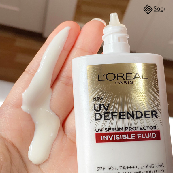 Kem Chống Nắng Loreal Mỏng Nhẹ Invisible Fluid Đỏ 50ml