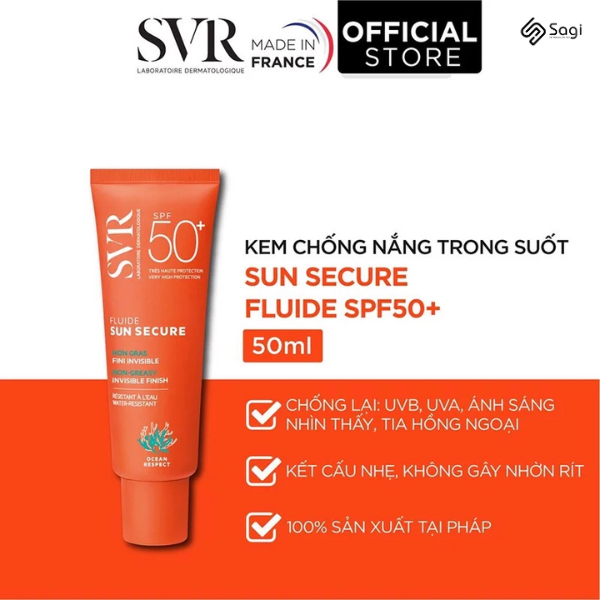 Kem Chống Nắng SVR Sun Secure Fluide SPF50+