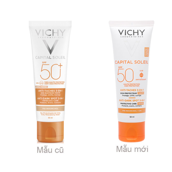 Kem chống nắng Vichy Capital Soleil Anti-Dark Spot 3-in-1 vạch cam 50g