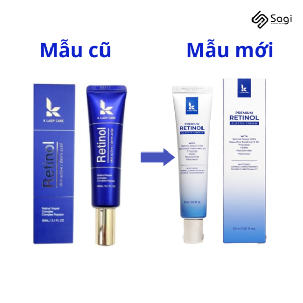 Kem Dưỡng K Lady Care Retinol Elastin Cream Phục Hồi Làn Da 30ml (Mẫu Mới)