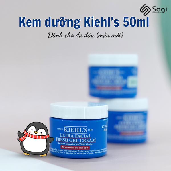 Kem Dưỡng Cấp Ẩm Kiềm Dầu Kiehl's Fresh Gel 50ml (mẫu mới)