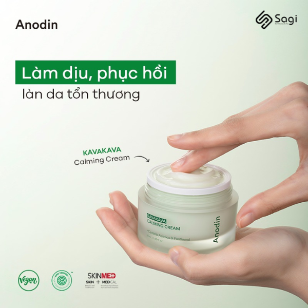 Kem dưỡng làm dịu và cấp ẩm Anodin KavaKava Calming Cream 50ml