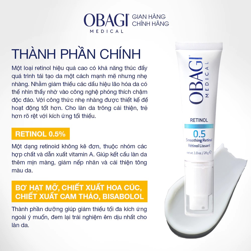 Kem Dưỡng Retinol Obagi 0.5 - Mẫu Mới