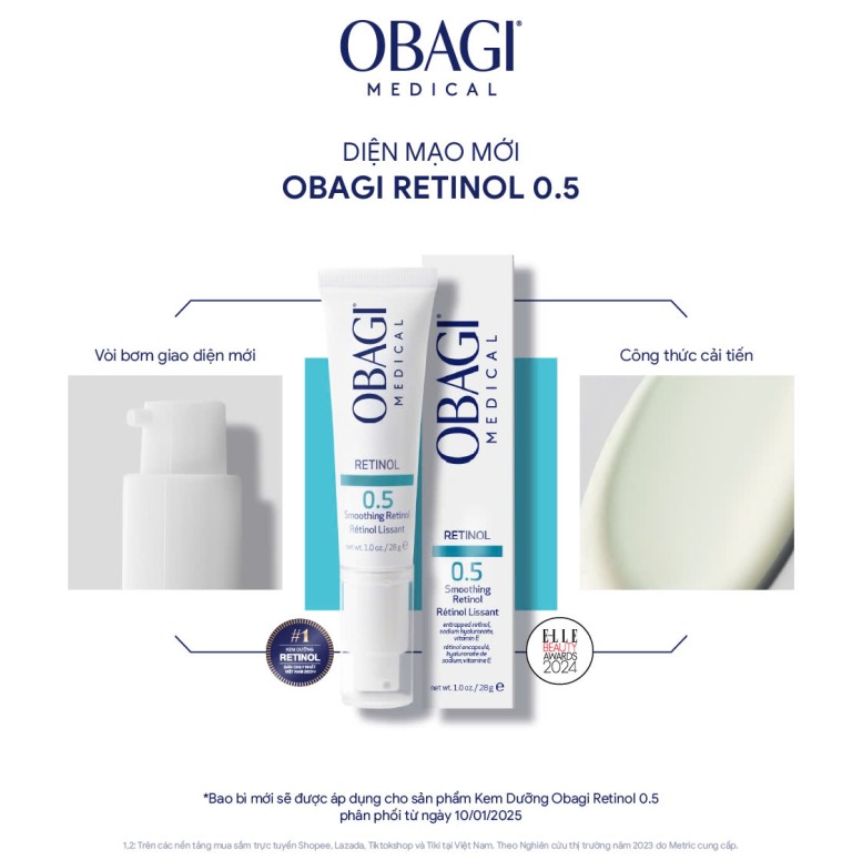 Kem Dưỡng Retinol Obagi 0.5 - Mẫu Mới