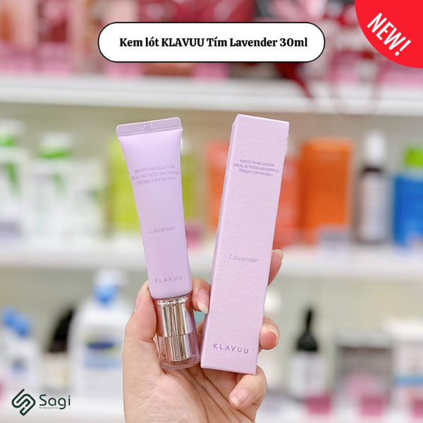 Kem Lót Klavuu White Pearlsation Lavender Tím SPF30/PA++