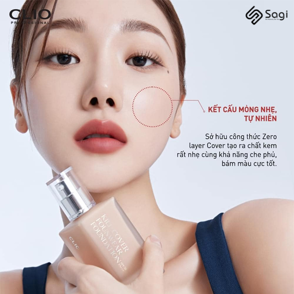 Kem nền Clio Kill Cover Founwear SPF30 PA+++