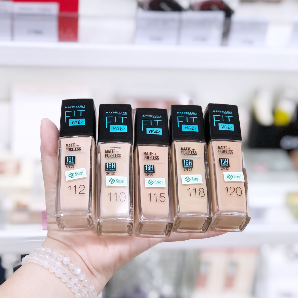 Kem Nền Maybelline Fit Me Matte Poreless Foundation SPF22 #110