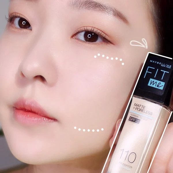 Kem Nền Maybelline Fit Me Matte Poreless Foundation SPF22 #112
