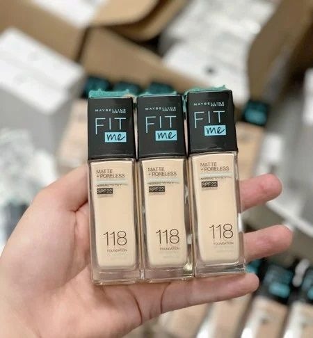 Kem Nền Maybelline Fit Me Matte Poreless Foundation SPF22 #118