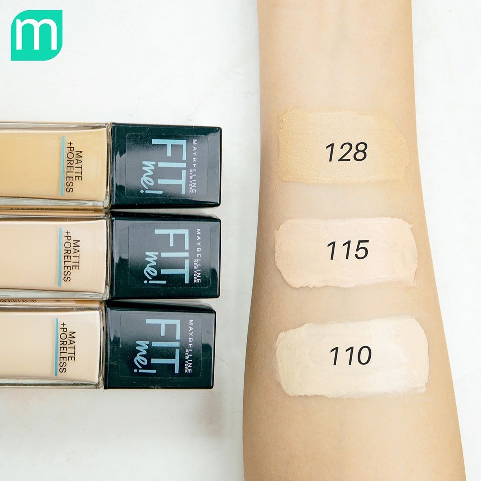 Kem Nền Maybelline Fit Me Matte Poreless Foundation SPF22 #110