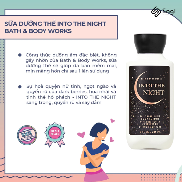 Lotion body Bath & Body Work Into The Night 236ml