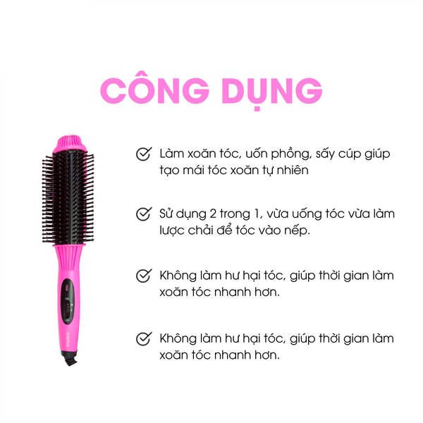 Lược điện uốn, sấy cúp, duỗi thẳng tóc NOVA NHC-8810