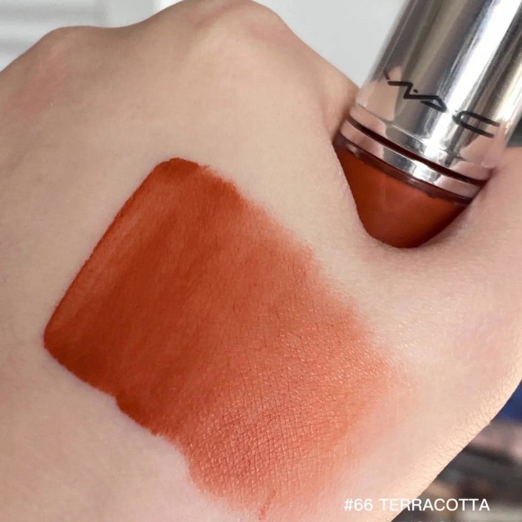 MAC Son kem Locked Kiss Ink #66 Terracotta màu Cam Cháy