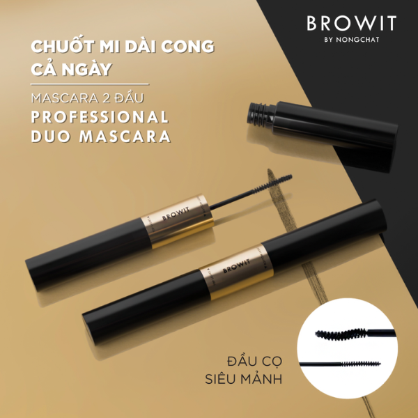 Mascara 2 Đầu Browit Nong Chat Professional Duo Màu Sexy Black
