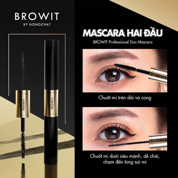 Mascara 2 Đầu Browit Nong Chat Professional Duo Màu Sexy Black