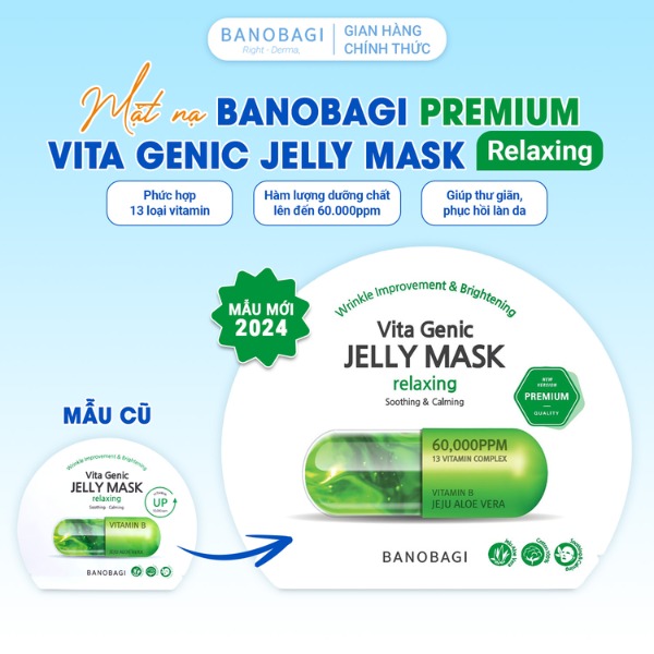 Mặt Nạ Giấy BANOBAGI PREMIUM Vita Genic Jelly Mask Relaxing