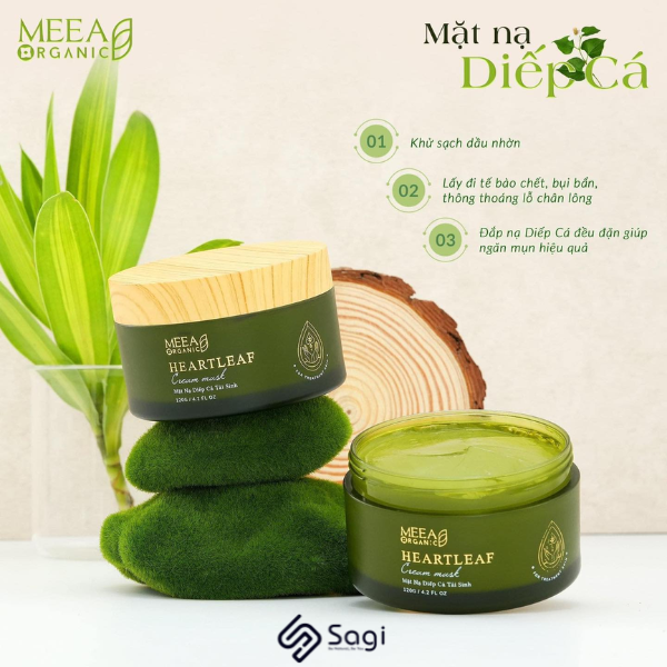 Mặt nạ diếp cá tái sinh MeeA Organic 120g