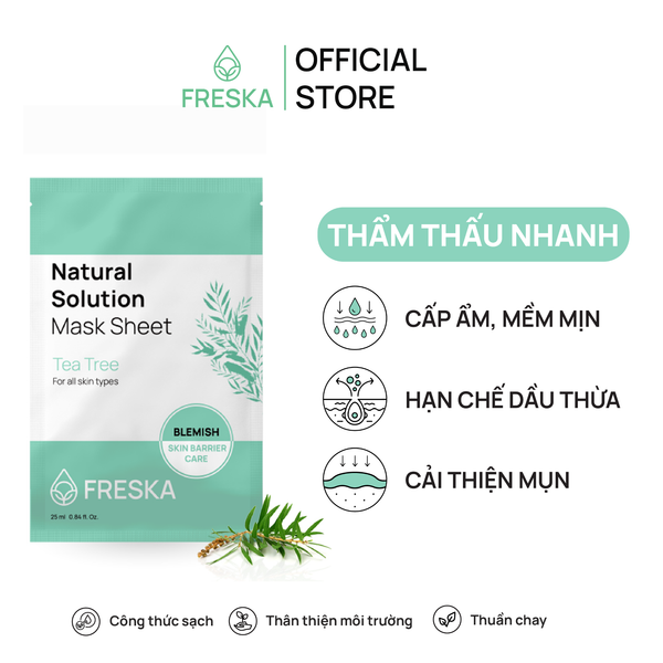 Mặt nạ giấy Freska Natural Solution Mask Sheet 25ml