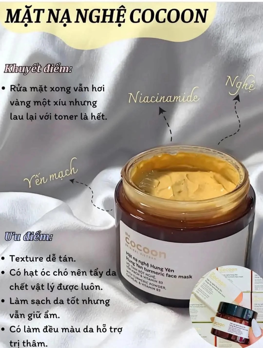 Mặt nạ Nghệ Cocoon 30ml