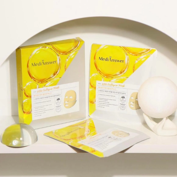 Mặt Nạ Thạch Vàng Chống Lão Hóa MediAnswer Vita Collagen Mask 35g (Vàng)