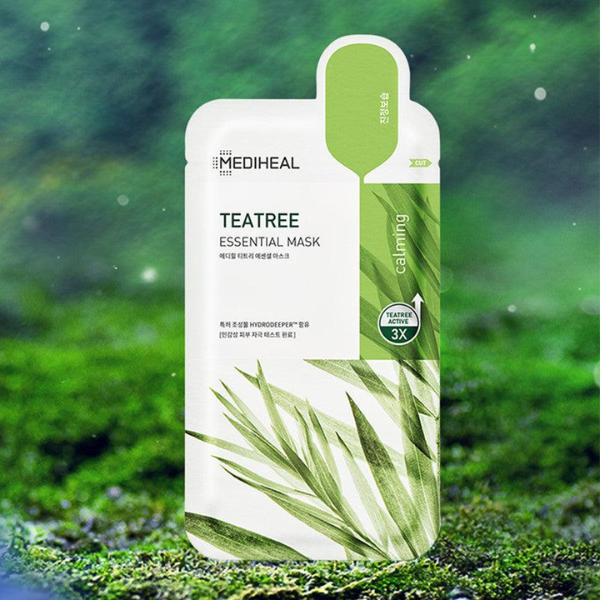 Mặt Nạ Tinh Chất Trà Xanh Làm Giảm Mụn Mediheal Teatree Essential Mask 25ml