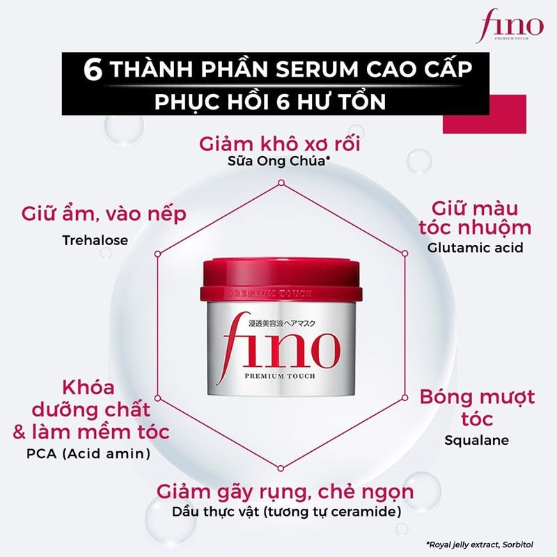 Mặt nạ ủ tóc Shiseido Fino 230g