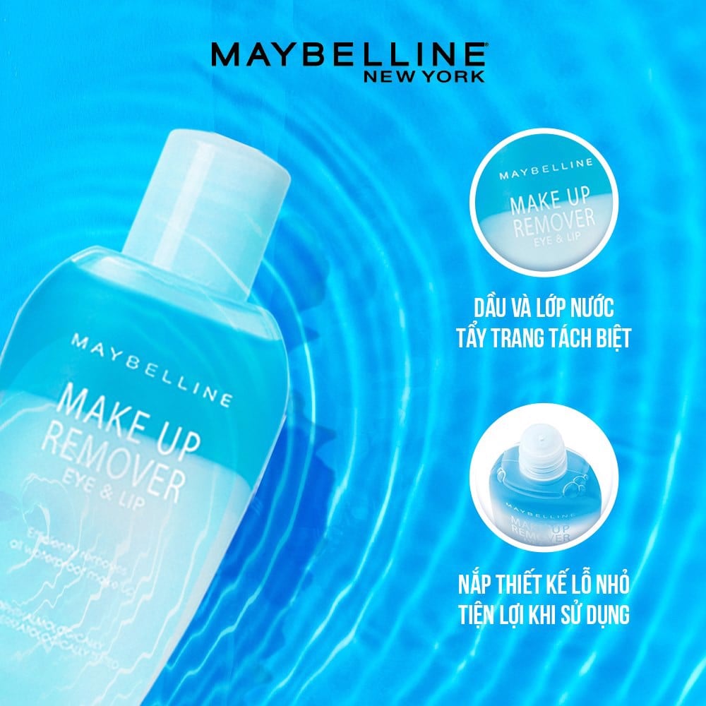 Nước tẩy trang Maybelline Make Up Remover Eye And Lip 150ml