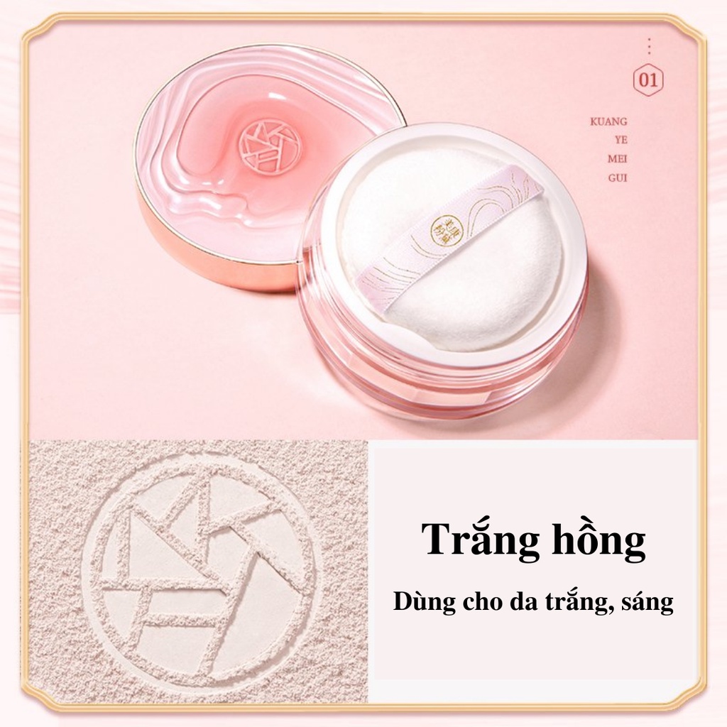 Phấn Phủ Bột Siêu Mịn Meiking Hoa Hồng