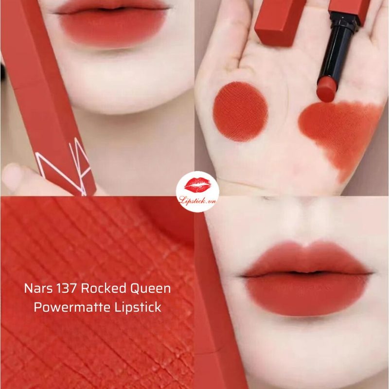 NARS. Son thỏi 137 Rocked Queen - Đỏ Cam
