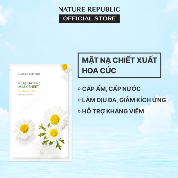 Mặt Nạ Dưỡng Da Cấp Ẩm Nature Republic Real Nature Mask Sheet