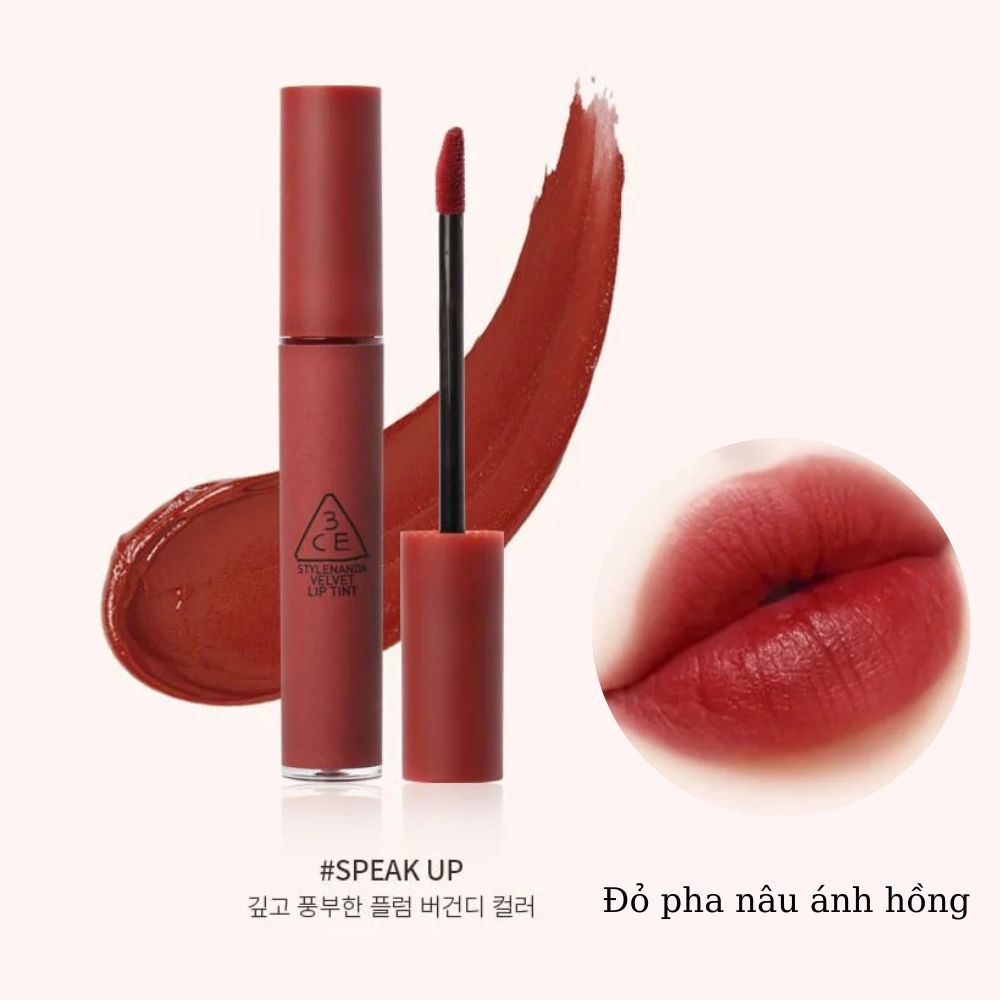 Son kem 3CE Velvet Lip Tint - Speak Up