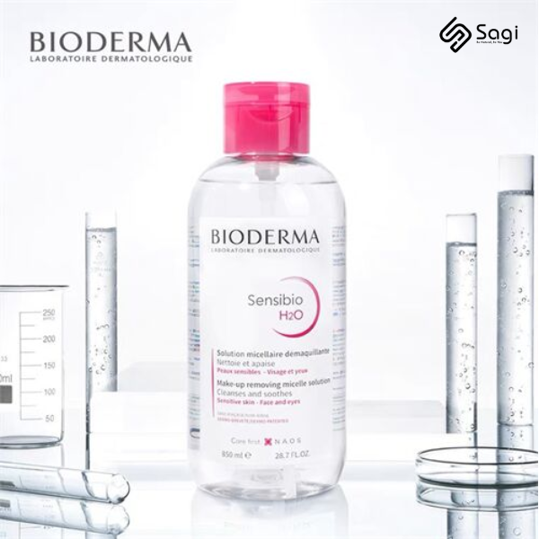 Nước tẩy trang Bioderma 850ml Hồng (NẮP NHẤN)