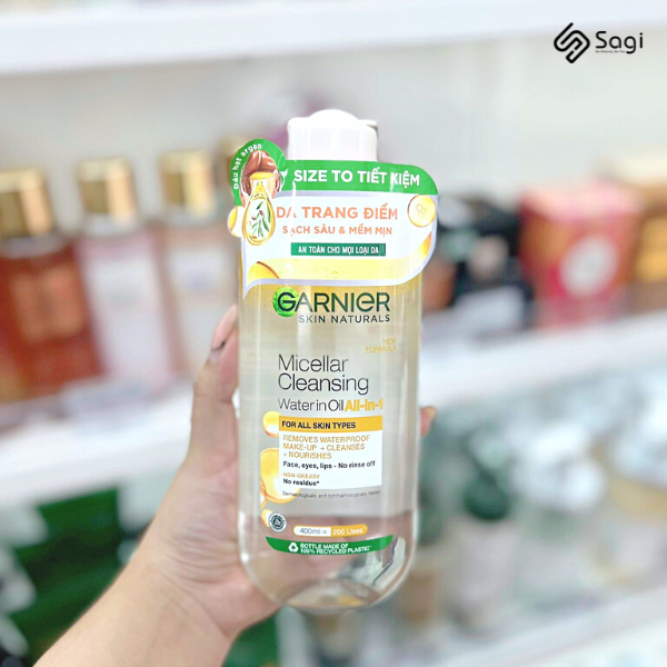 Nước Tẩy Trang Garnier Vàng 400ml 2 lớp