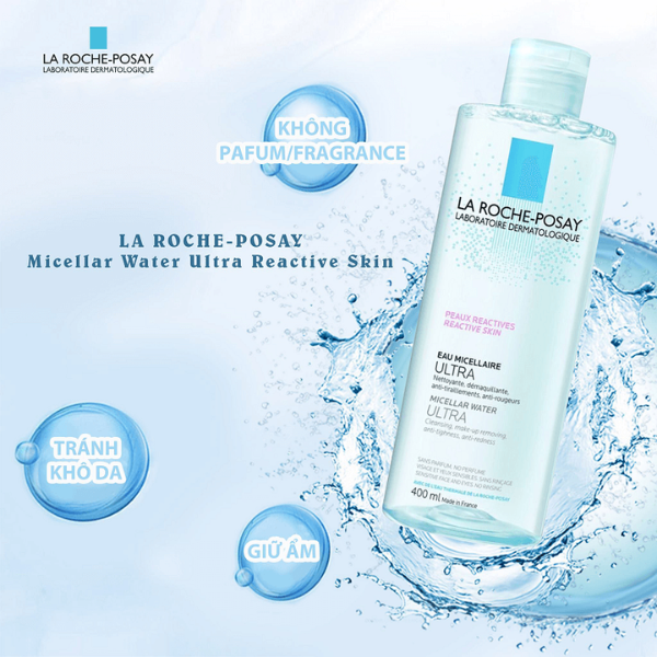 Nước tẩy trang La Roche Posay Peaux Reactives cho da nhạy cảm 400ml