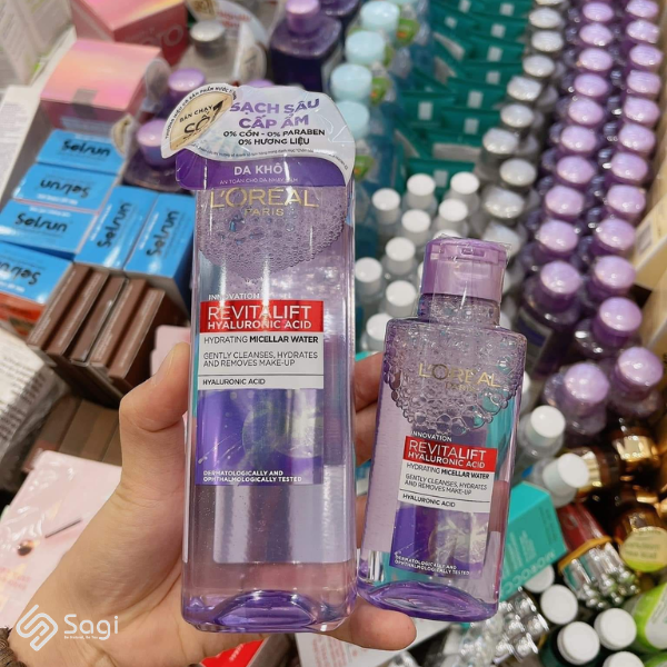 Nước tẩy trang Loreal Revitalift Tím 95ml