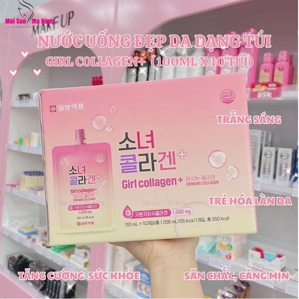 Nước Uống Collagen Dạng Gói Girl Collagen Hàn Quốc Giúp Đẹp Da (100ml x 10 Gói)