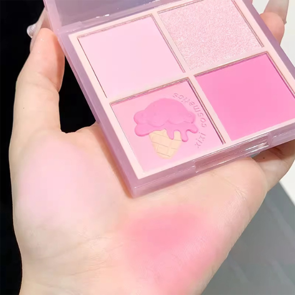 Phấn Má Hồng XIXI Sunset 4 ô Nhũ Sáng Highlight #04