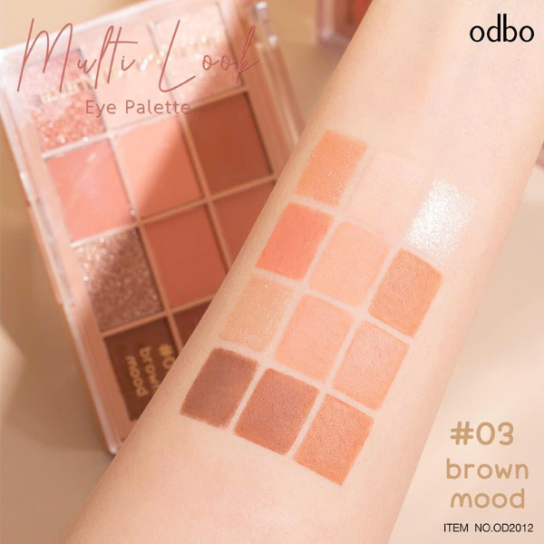 Phấn Mắt 12 Ô Odbo Multi Look Eye Palette