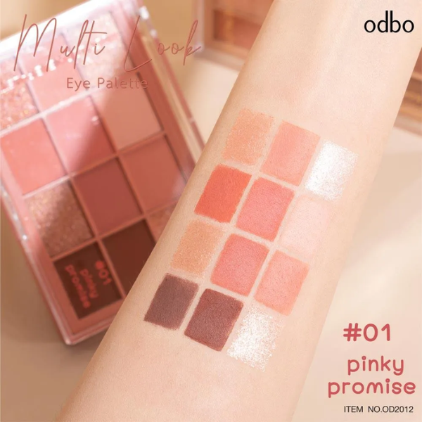 Phấn Mắt 12 Ô Odbo Multi Look Eye Palette