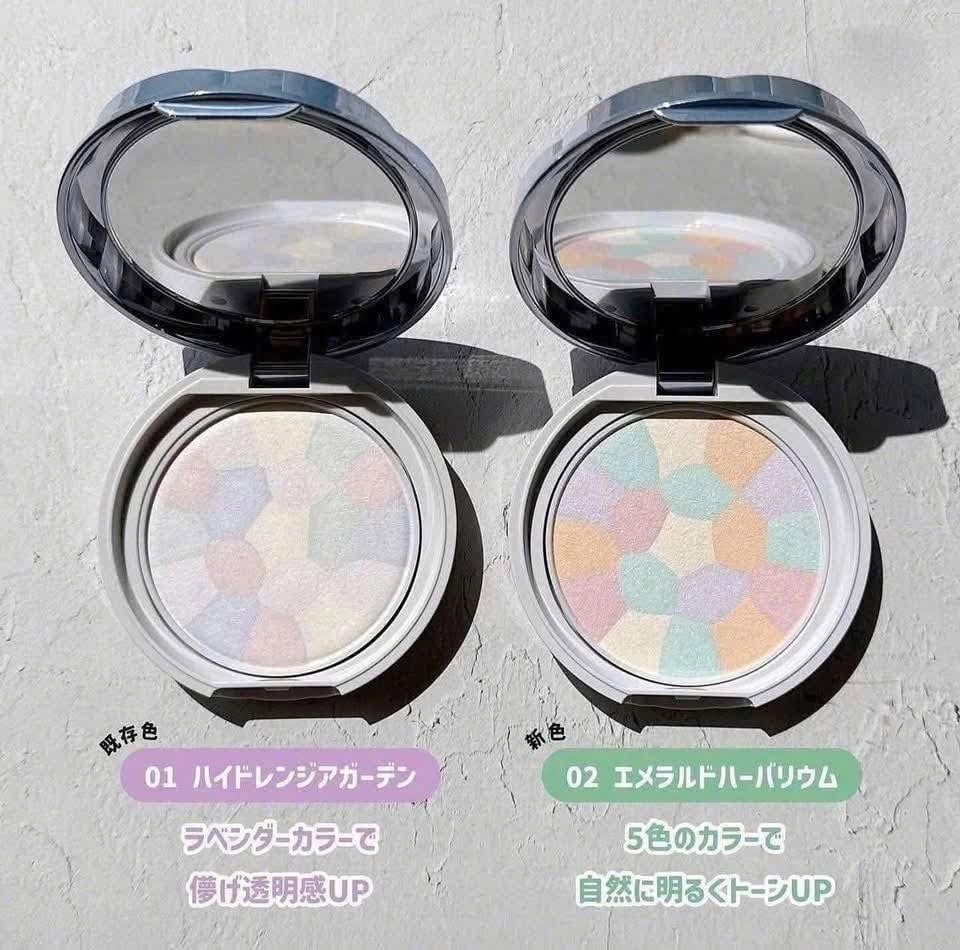Phấn phủ Nén Canmake Marshmallow Finish Powder Abloom SPF24 Đa Sắc Kiềm Dầu Vỏ Xanh Màu 01 